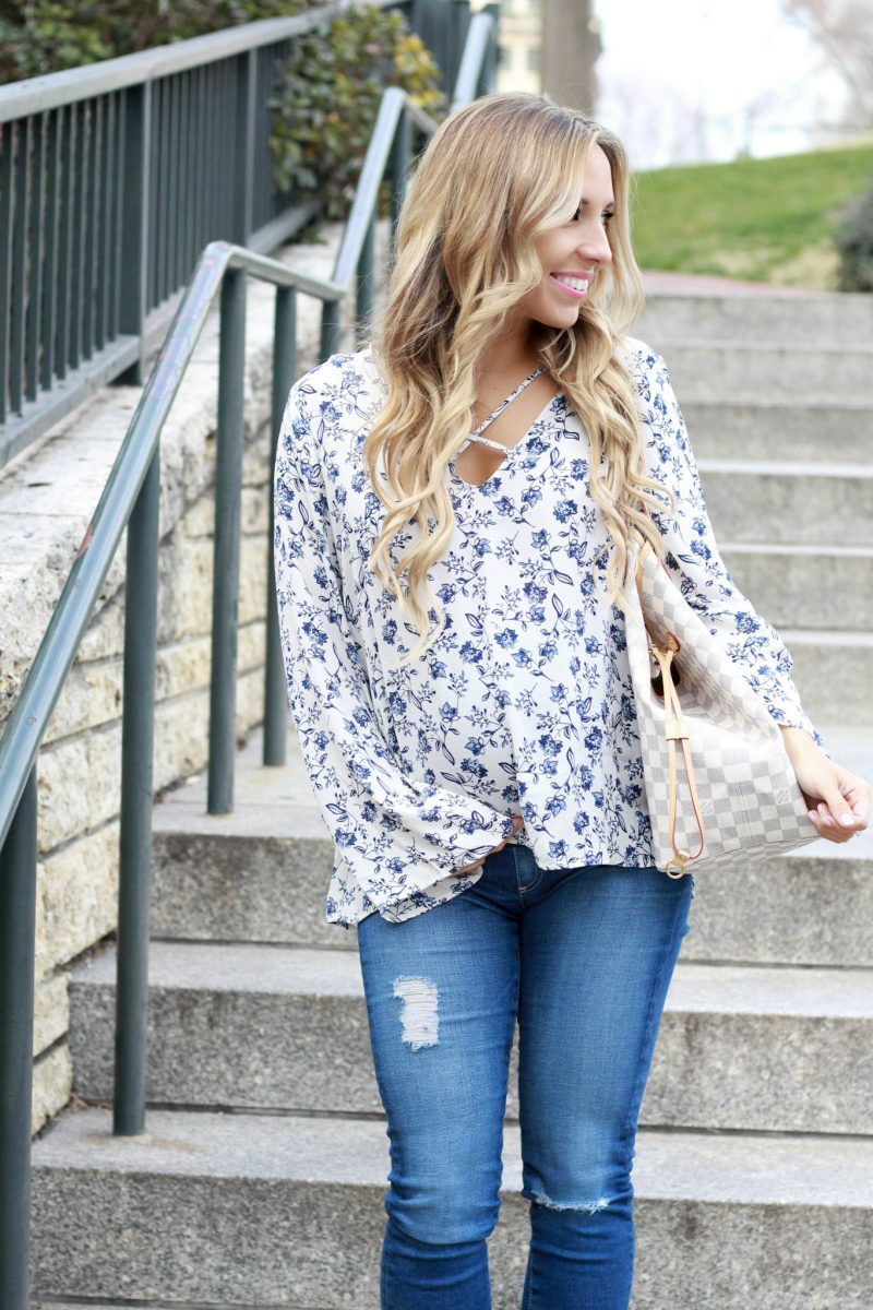 Criss Cross Blouse & the Most Flattering Jeans - According to Blaire