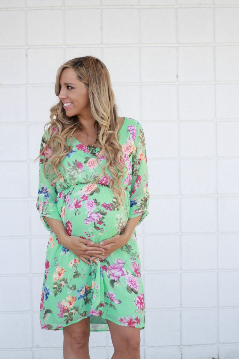 The Perfect Dress For A Spring Baby Shower   & Final Bumpdate 